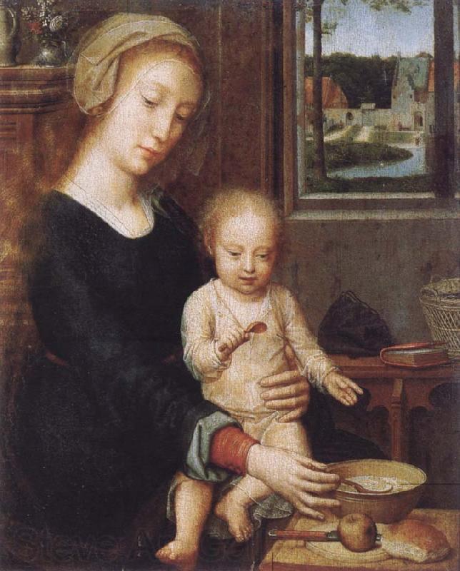 Gerard David Maria with child France oil painting art